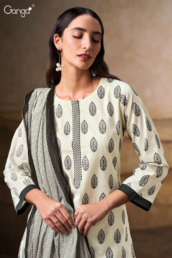 Ganga Fashion Avenlea S3638 Cotton Ladies Suit S3638-D