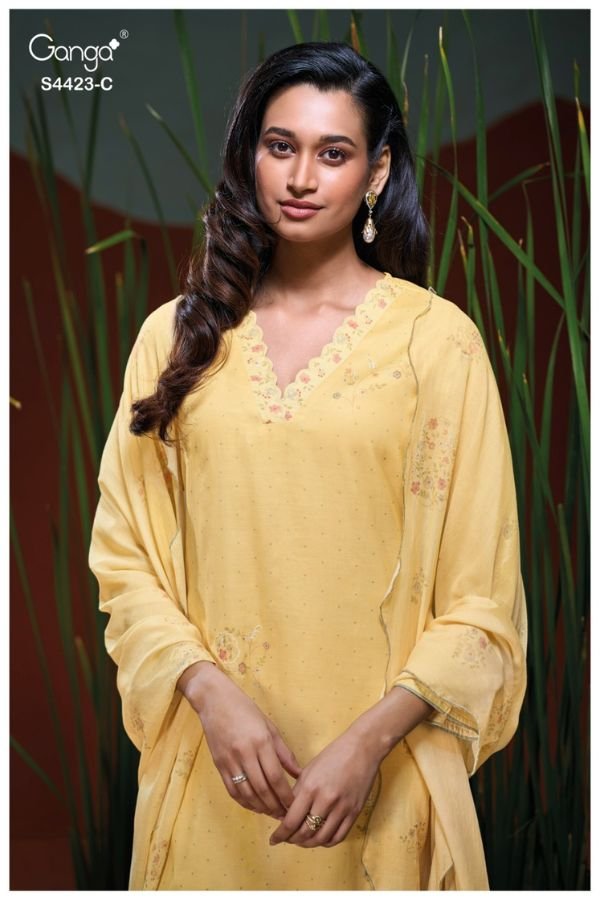 Ganga Fashion Bethra S4423 Mul Ladies Suits S4423-C