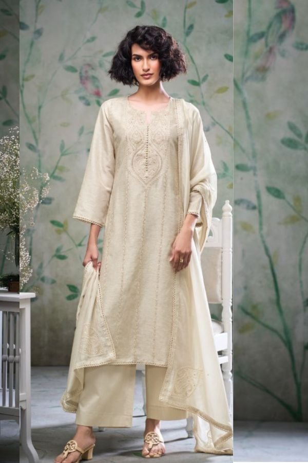 Ganga Fashion Bihana S4447 Silk Linen Ladies Suit S4447-B