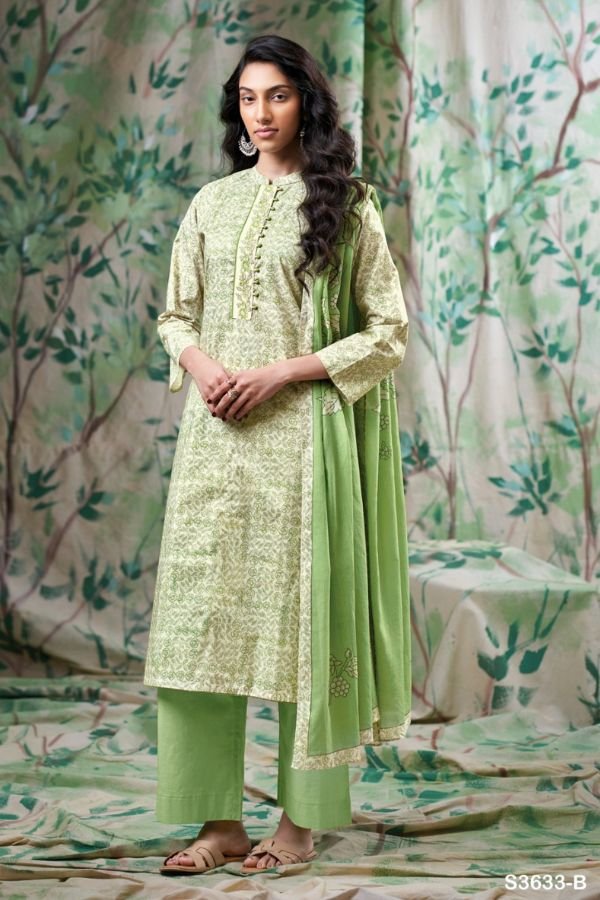 Ganga Fashion Chahak S3633 Cotton Ladies Suits S3633-B