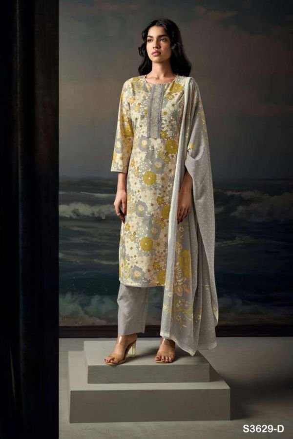 Ganga Fashion Chahana S3629 Cotton Ladies Suits S3629-D