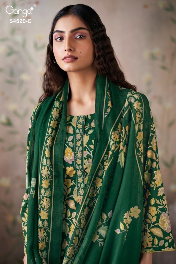 Ganga Fashion Chesira S4520 Cotton Ladies Suit S4520-C