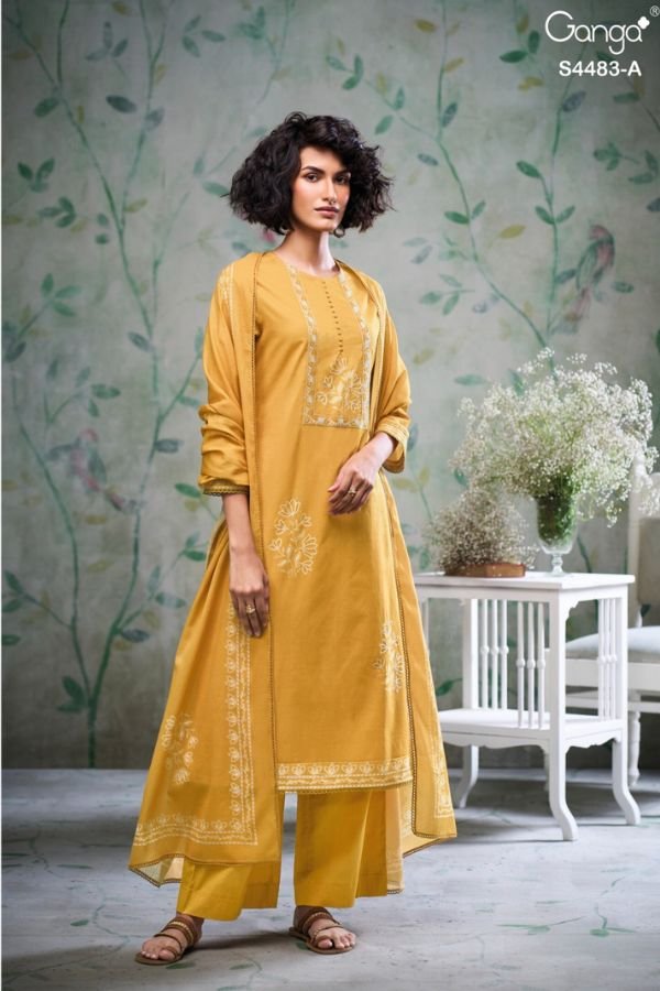 Ganga Fashion Delilah S4483 Cotton Ladies Suits S4483-A