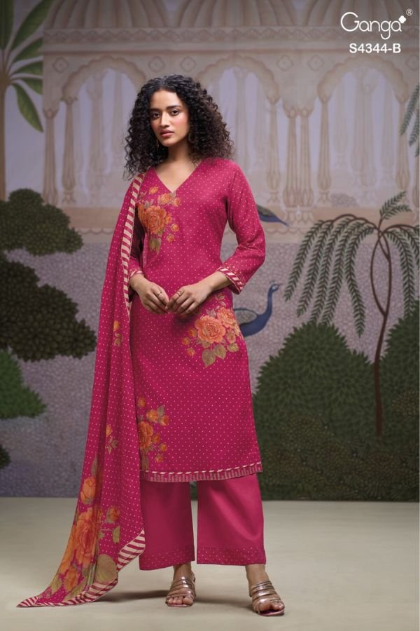 Ganga Fashion Elaris S4344 Mal Salwar Suits S4344-B