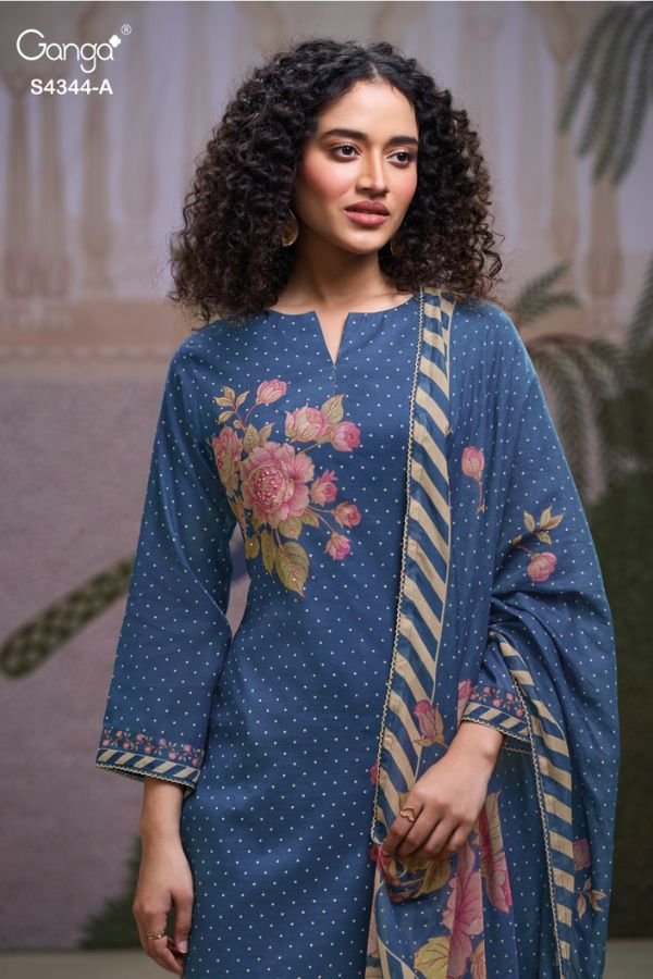 Ganga Fashion Elaris S4344 Mal Salwar Suits S4344-A