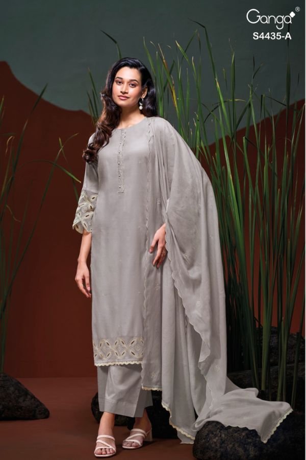 Ganga Fashion Erazya S4435 Mul Ladies Suit S4435-A