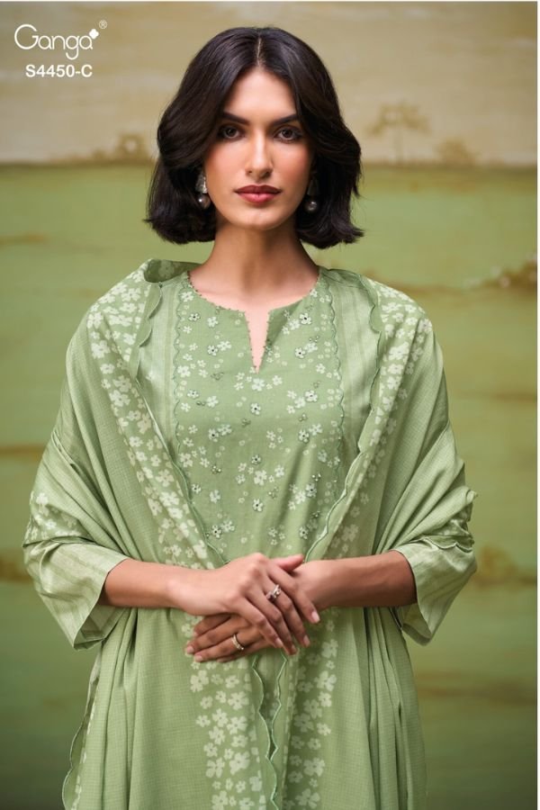 Ganga Fashion Hesika S4450 Cotton Ladies Salwar Suit S4450-C