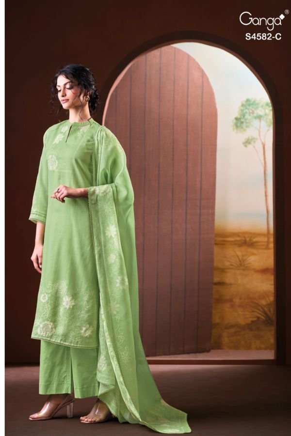 Ganga Fashion Ieris S4582 Ladies Suit S4582-C