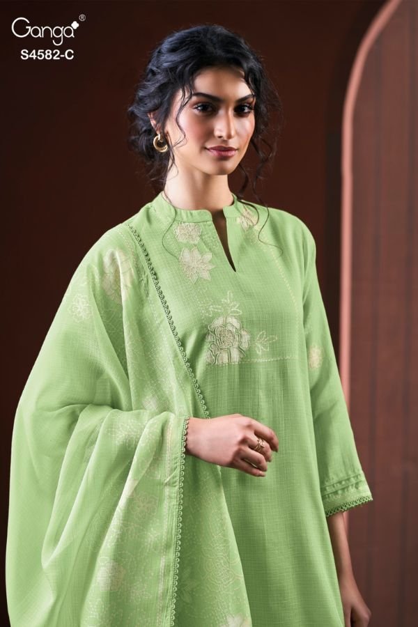 Ganga Fashion Ieris S4582 Ladies Suit S4582-C