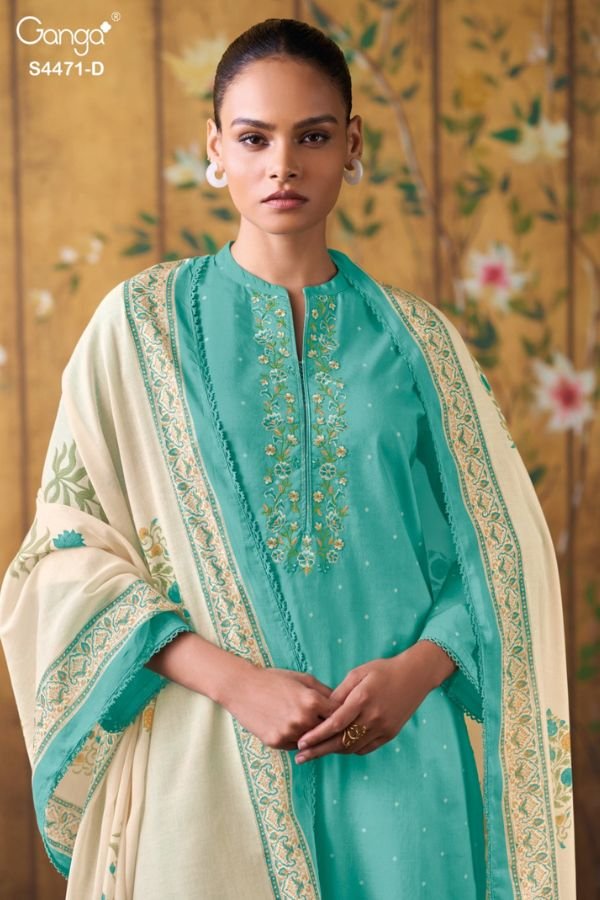 Ganga Fashion Ireem S4471 Cotton Ladies Suits S4471-D Ganga Fashion Ireem S4471 Cotton Ladies Suits S4471-D