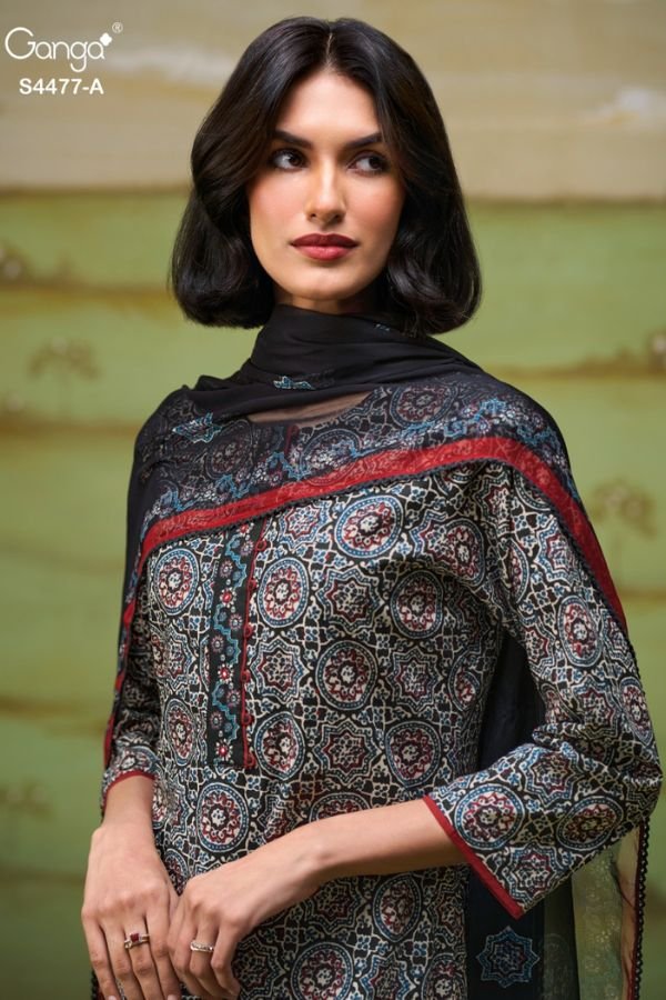 Ganga Fashion Ishreen S4477 Cotton Ladies Suits S4477-A
