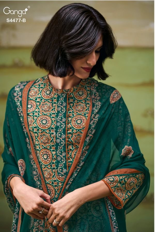 Ganga Fashion Ishreen S4477 Cotton Ladies Suits S4477-B