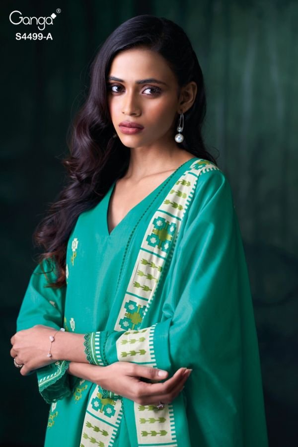 Ganga Fashion Jolene S4499 Cotton Ladies Suits S4499-A Ganga Fashion Jolene S4499 Cotton Ladies Suits S4499-A