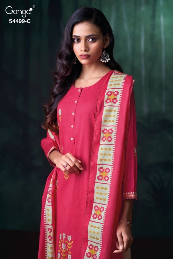 Ganga Fashion Jolene S4499 Cotton Ladies Suits S4499-C Ganga Fashion Jolene S4499 Cotton Ladies Suits S4499-C