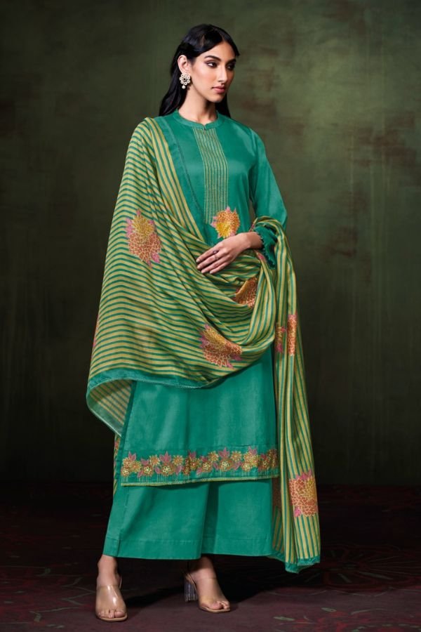 Ganga Fashion Keziaa S4411 Cotton Satin Ladies Suits S4411-A