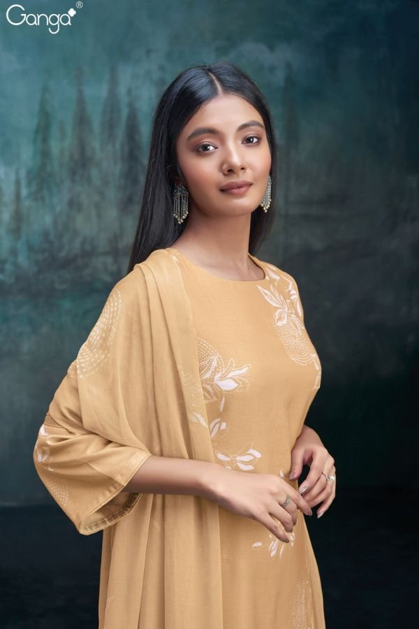 Ganga Fashion Kiah S2710 Linen Ladies Suits S2710-A