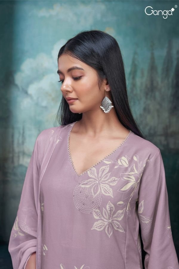 Ganga Fashion Kiah S2710 Linen Ladies Suits S2710-B