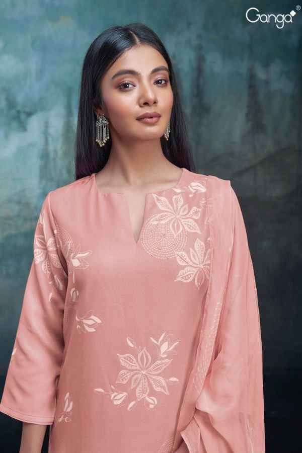 Ganga Fashion Kiah S2710 Linen Ladies Suits S2710-D