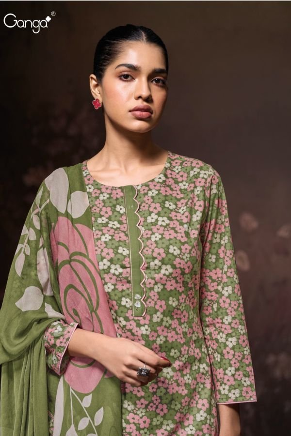 Ganga Fashion Luraa S3589 Cotton Ladies Suit S3589-B