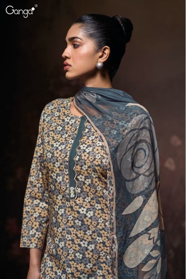 Ganga Fashion Luraa S3589 Cotton Ladies Suit S3589-D