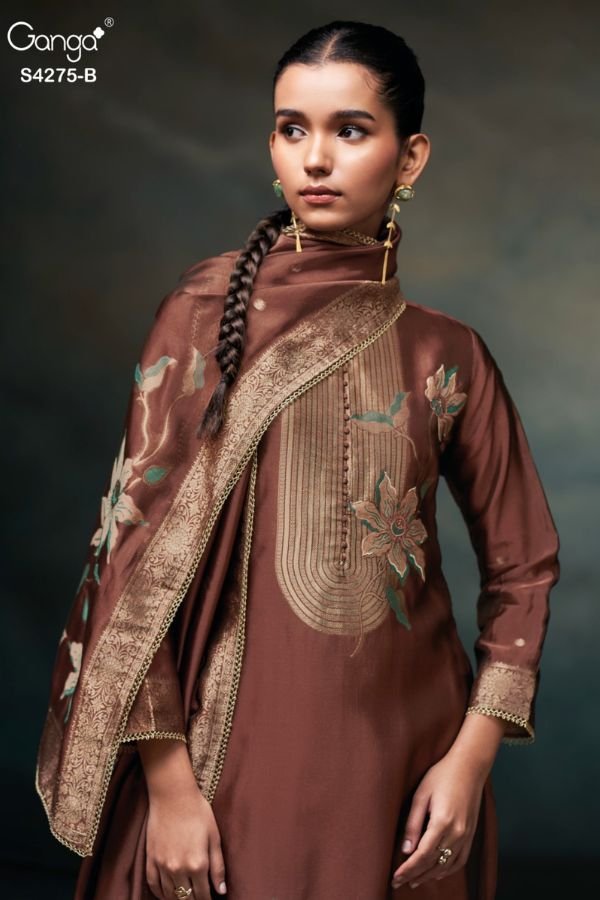 Ganga Fashion Niraah S4275 Silk Ladies Suits S4275-B