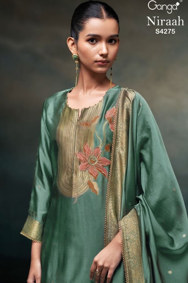 Ganga Fashion Niraah S4275 Silk Ladies Suits S4275-C