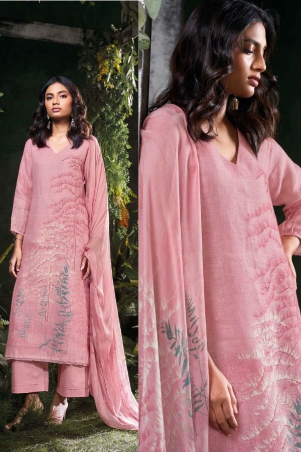 Ganga Fashion Omnia Linen Ladies Suit C2257