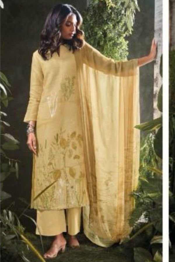 Ganga Fashion Omnia Linen Ladies Suit C2258