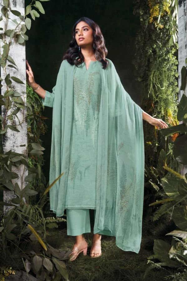 Ganga Fashion Omnia Linen Ladies Suit C2260