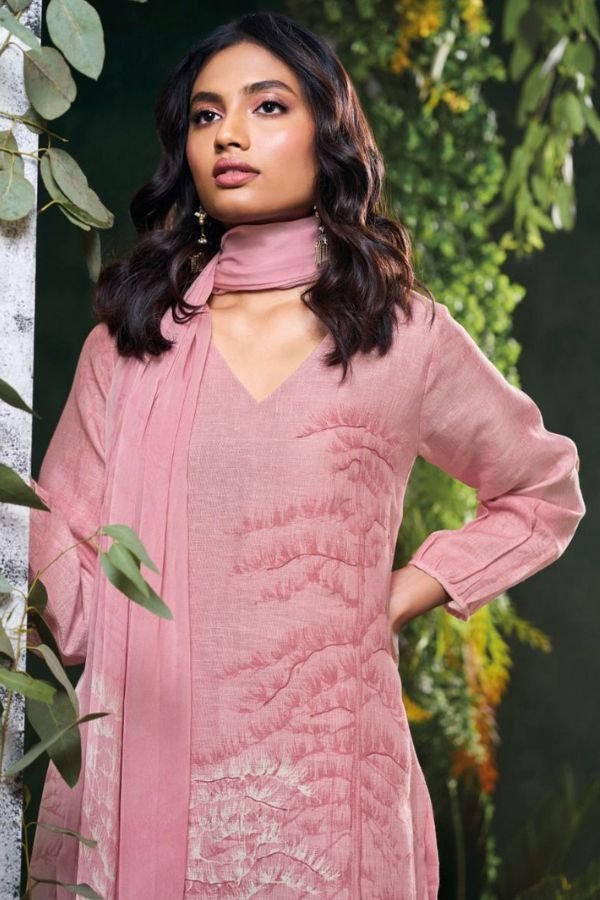 Ganga Fashion Omnia Linen Ladies Suit C2257