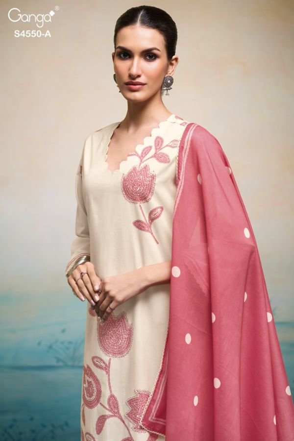 Ganga Fashion Orivka S4550 Cotton Ladies Suit S4550-A