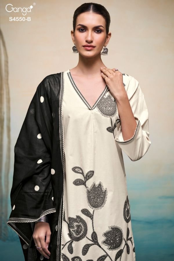 Ganga Fashion Orivka S4550 Cotton Ladies Suit S4550-B