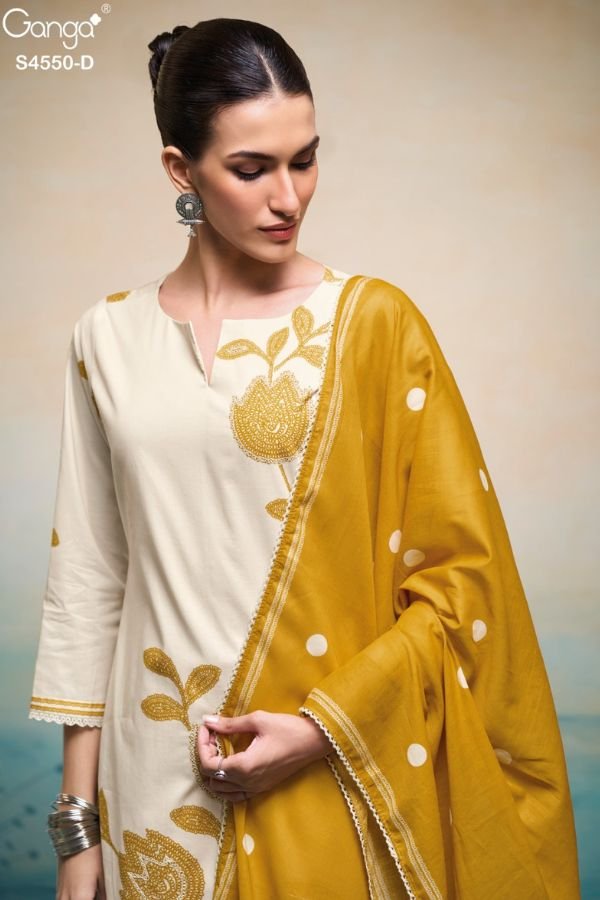 Ganga Fashion Orivka S4550 Cotton Ladies Suit S4550-D