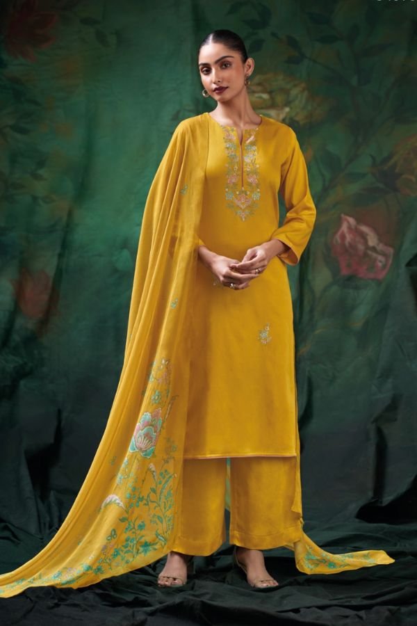 Ganga Fashion Paloma S4575 Cotton Satin Ladies Suit S4575-C