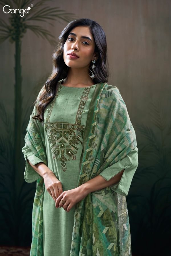 Ganga Fashion Varnika S3084 Cotton Ladies Suits S3084-D Ganga Fashion Varnika S3084 Cotton Ladies Suits S3084-D