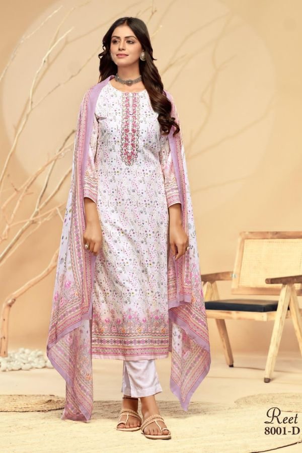 Glossy Simar Reet Cotton Printed Salwar Suits 8001-D