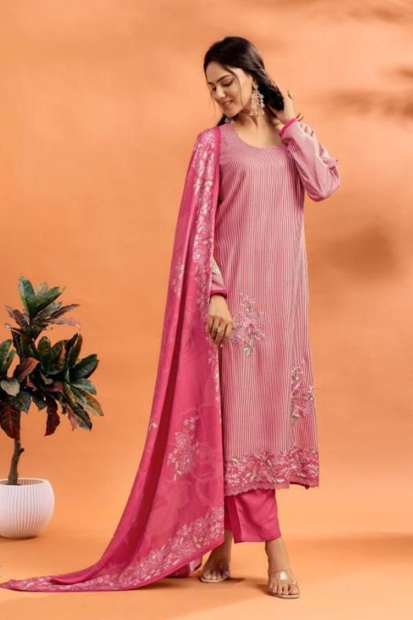 Glossy Simar Roohani Lawn Cotton Printed Salwar Suits 5412-B