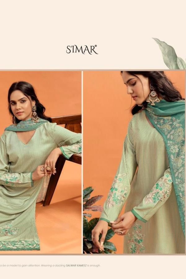 Glossy Simar Roohani Lawn Cotton Printed Salwar Suits 5412-A