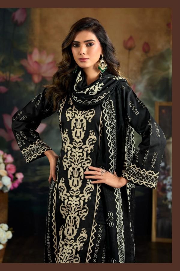 Ibiza Italian Vega 2 Jaam Cotton Printed Ladies Suit 3022