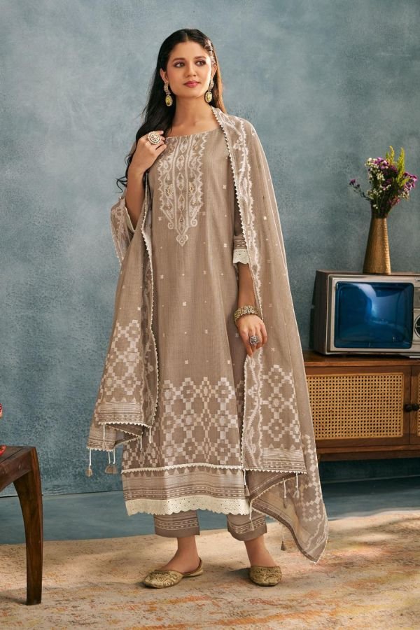 Jay Vijay Prints Anardana Cotton Ladies Salwar Suits 10714