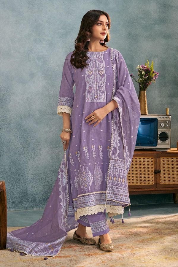 Jay Vijay Prints Anardana Cotton Ladies Salwar Suits 10716