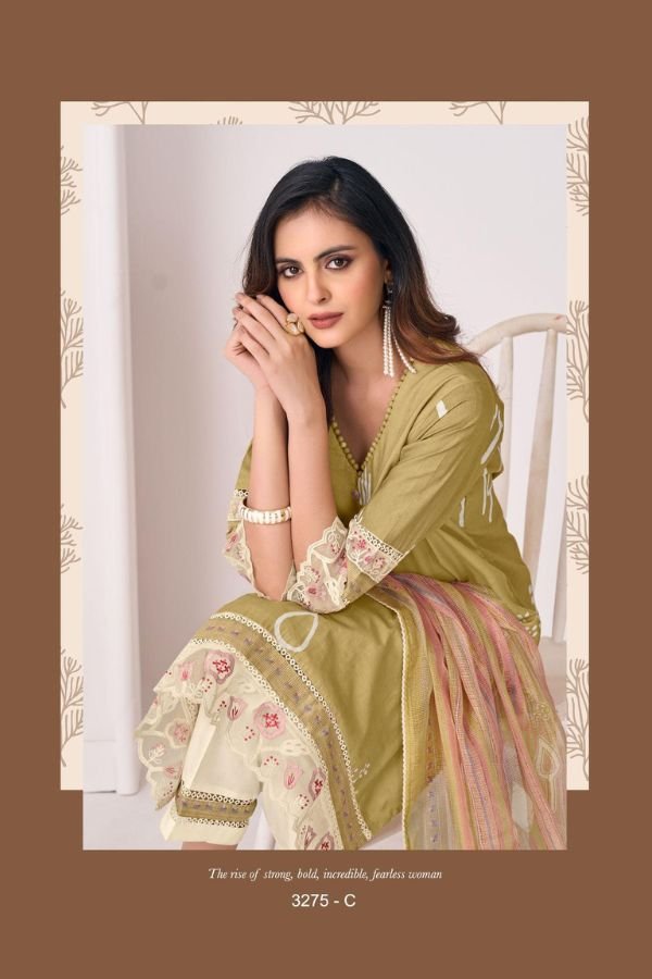 Jay Vijay Prints Imara 3275 Cotton Ladies Salwar Suit 3275-C