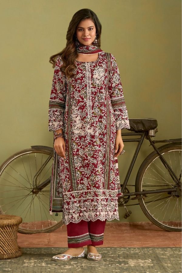 Jay Vijay Prints Jahan 3 Cotton Unstitched Salwar Suits 10694
