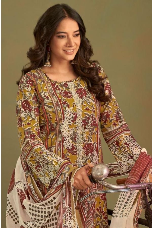 Jay Vijay Prints Jahan 3 Cotton Unstitched Salwar Suits 10693