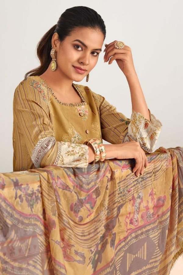 Jay Vijay Prints Khidki 4 Cotton Ladies Salwar Suit 10655