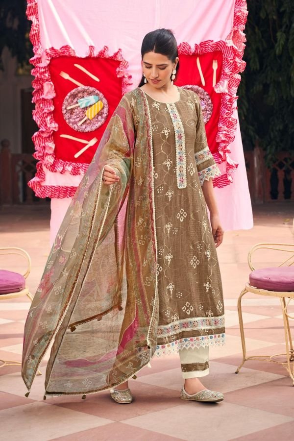 Jay Vijay Prints Misthi Muslin Ladies Salwar Suit 10825