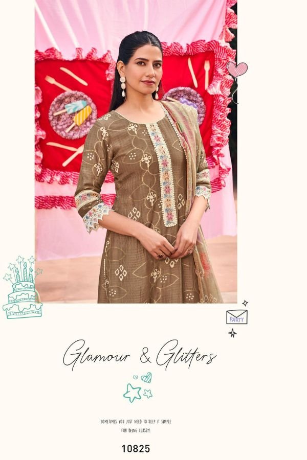 Jay Vijay Prints Misthi Muslin Ladies Salwar Suit 10825