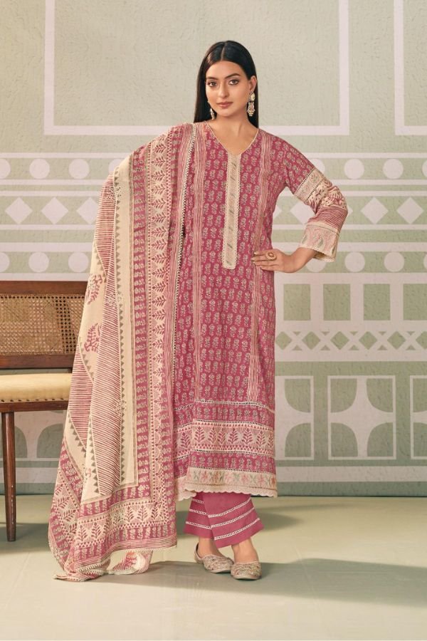 Jay Vijay Prints Motifs Cotton Unstitched Salwar Suits 10632