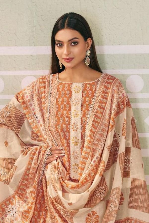 Jay Vijay Prints Motifs Cotton Unstitched Salwar Suits 10634