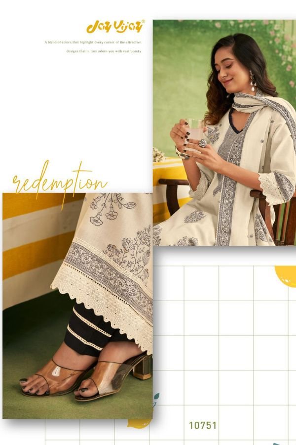 Jay Vijay Prints Nimbu Pani 2 Cotton Unstitched Salwar Suits 10751